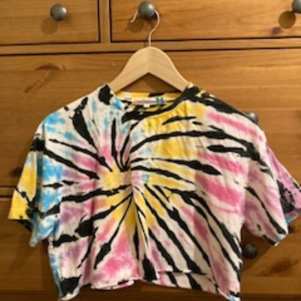 Vintage Havana crop tie dye tee